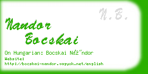 nandor bocskai business card